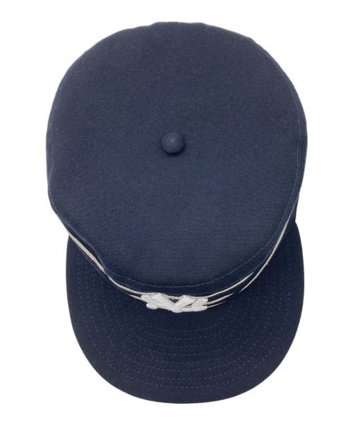 New Era（ニューエラ）New Era (ニューエラ) BEAMS (ビームス) PILLBOX CAP ネイビーの古着・服飾アイテム