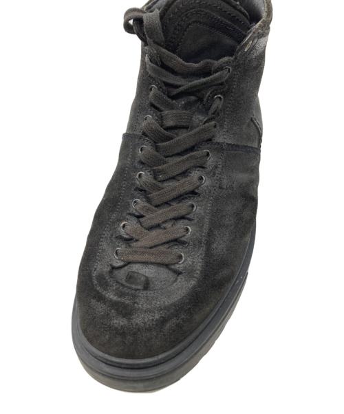 KRIS VAN ASSCHE（クリス ヴァン アッシュ）KRIS VAN ASSCHE (クリス ヴァン アッシュ) レザーハイカットスニーカー ブラック サイズ:40の古着・服飾アイテム