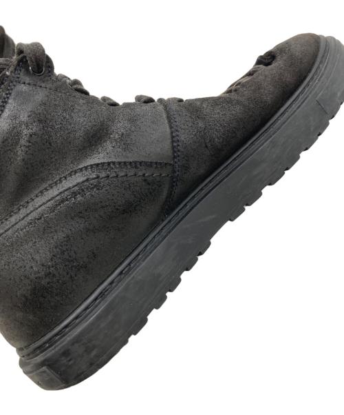 KRIS VAN ASSCHE（クリス ヴァン アッシュ）KRIS VAN ASSCHE (クリス ヴァン アッシュ) レザーハイカットスニーカー ブラック サイズ:40の古着・服飾アイテム