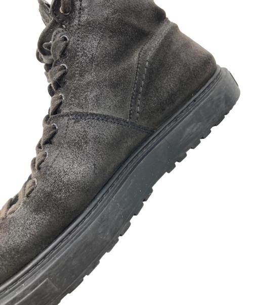 KRIS VAN ASSCHE（クリス ヴァン アッシュ）KRIS VAN ASSCHE (クリス ヴァン アッシュ) レザーハイカットスニーカー ブラック サイズ:40の古着・服飾アイテム