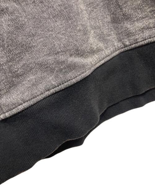 DIESEL（ディーゼル）DIESEL (ディーゼル) ウォッシュド加工 プルオーバー パーカー グレー サイズ:XLの古着・服飾アイテム