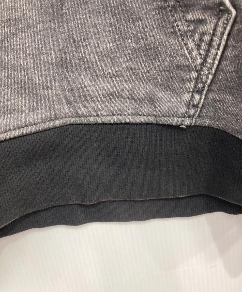 DIESEL（ディーゼル）DIESEL (ディーゼル) ウォッシュド加工 プルオーバー パーカー グレー サイズ:XLの古着・服飾アイテム