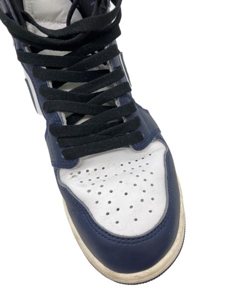 NIKE（ナイキ）NIKE (ナイキ) Air Jordan 1 Retro High OG  ネイビー サイズ:27.5の古着・服飾アイテム