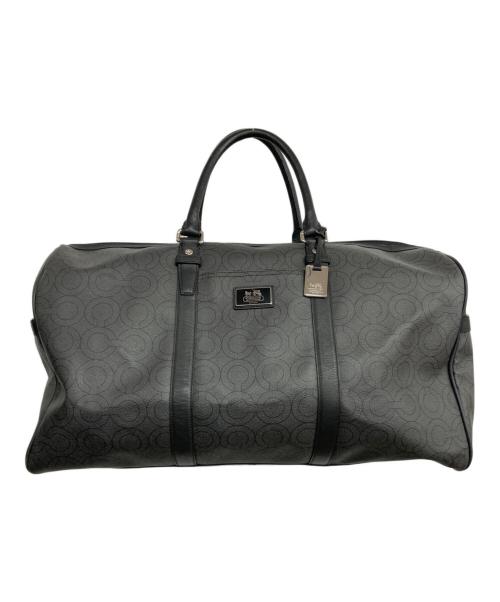 COACH（コーチ）COACH (コーチ) 総柄ボストンバッグ ブラックの古着・服飾アイテム