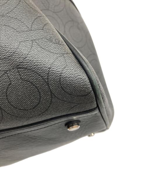 COACH（コーチ）COACH (コーチ) 総柄ボストンバッグ ブラックの古着・服飾アイテム