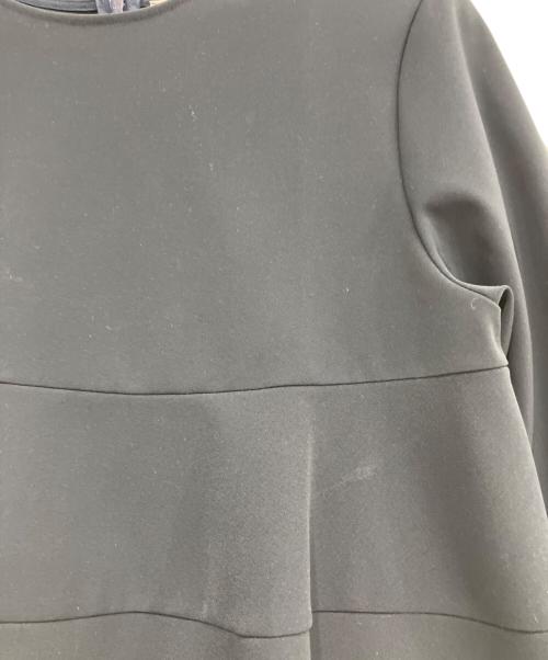 YORI（ヨリ）yori (ヨリ) ストレッチセレモニーティアードブラウス ネイビー サイズ:38の古着・服飾アイテム
