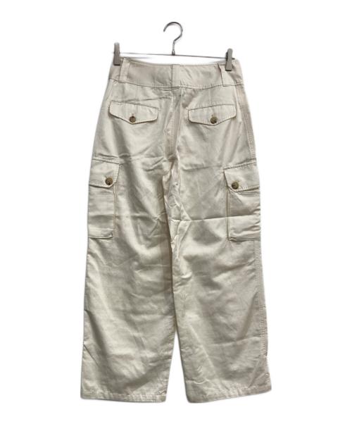 LAUREN RALPH LAUREN（ローレン ラルフ ローレン）LAUREN RALPH LAUREN (ローレン ラルフ ローレン) サテンカーゴパンツ アイボリー サイズ:2の古着・服飾アイテム