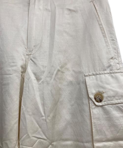 LAUREN RALPH LAUREN（ローレン ラルフ ローレン）LAUREN RALPH LAUREN (ローレン ラルフ ローレン) サテンカーゴパンツ アイボリー サイズ:2の古着・服飾アイテム
