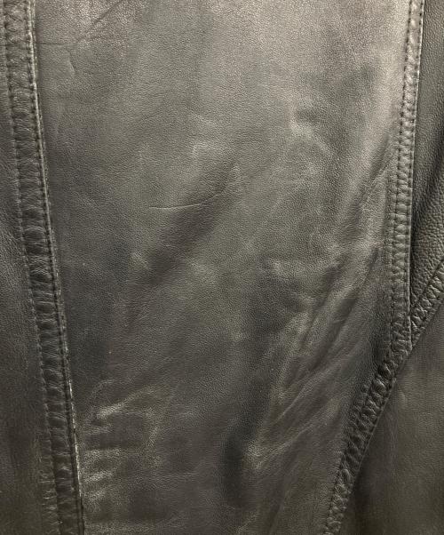 DELAN（デラン）DELAN (デラン) セミダブルラムレザージャケット ブラック サイズ:44の古着・服飾アイテム
