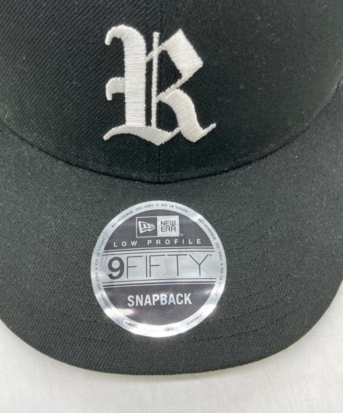 New Era（ニューエラ）New Era (ニューエラ) RHC Ron Herman (アールエイチシー ロンハーマン) R Logo Cap ブラックの古着・服飾アイテム