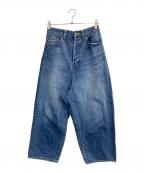 journal standard luxeジャーナルスタンダード ラックス）の古着「ハイウエストワイドレッグデニムパンツ」｜ブルー