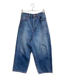 journal standard luxe（ジャーナルスタンダード ラックス）の古着「ハイウエストワイドレッグデニムパンツ」｜ブルー