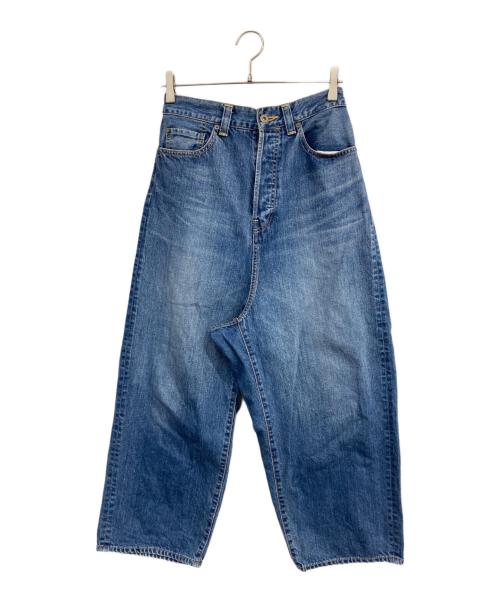 journal standard luxe（ジャーナルスタンダード ラックス）JOURNAL STANDARD LUXE (ジャーナルスタンダード ラックス) ハイウエストワイドレッグデニムパンツ ブルー サイズ:Sの古着・服飾アイテム