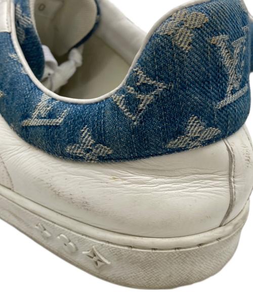 LOUIS VUITTON（ルイ ヴィトン）LOUIS VUITTON (ルイ ヴィトン) モノグラム ルクセンブルク クリア コンビレザースニーカー ホワイト×ブルー サイズ:10の古着・服飾アイテム