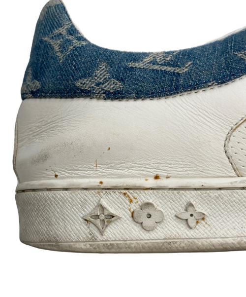 LOUIS VUITTON（ルイ ヴィトン）LOUIS VUITTON (ルイ ヴィトン) モノグラム ルクセンブルク クリア コンビレザースニーカー ホワイト×ブルー サイズ:10の古着・服飾アイテム