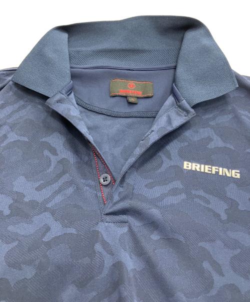 BRIEFING（ブリーフィング）BRIEFING (ブリーフィング) MENS CAMO JQ POLO ネイビー サイズ:Lの古着・服飾アイテム
