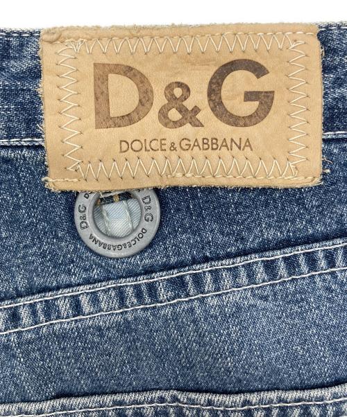 DOLCE & GABBANA（ドルチェ＆ガッバーナ）DOLCE & GABBANA (ドルチェ＆ガッバーナ) ハトメ装飾ボタンフライデニムパンツ インディゴ サイズ:48の古着・服飾アイテム