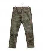 TRUE RELIGIONトゥルー レリジョン）の古着「GENO relaxed slim カモフラパンツ」｜カーキ