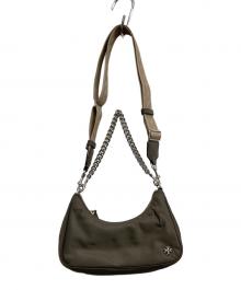 TORY BURCH（トリーバーチ）の古着「マーサー スモール クレセントバッグ」｜カーキ