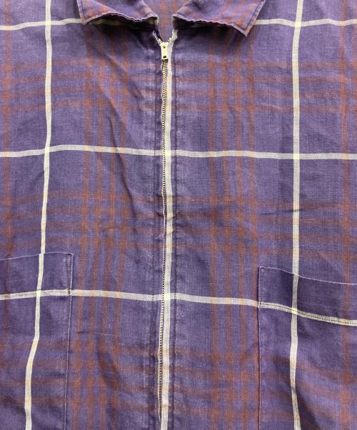 Y's for men（ワイズフォーメン）Y's for men (ワイズフォーメン) リネンジップシャツ パープル サイズ:-の古着・服飾アイテム