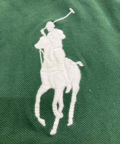 POLO RALPH LAUREN（ポロ・ラルフローレン）POLO RALPH LAUREN (ポロ・ラルフローレン) ビッグポニーポロシャツ グリーン×ネイビー サイズ:Sの古着・服飾アイテム