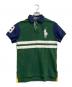 POLO RALPH LAUREN（ポロ・ラルフローレン）の古着「ビッグポニーポロシャツ」｜グリーン×ネイビー