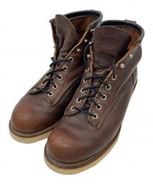 RED WING（レッドウィング）の古着「ラインマンブーツ」｜ブラウン