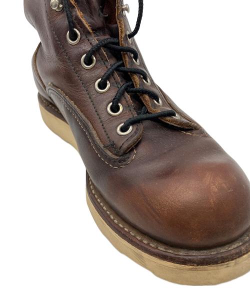 RED WING（レッドウィング）RED WING (レッドウィング) ラインマンブーツ ブラウン サイズ:EUR39の古着・服飾アイテム