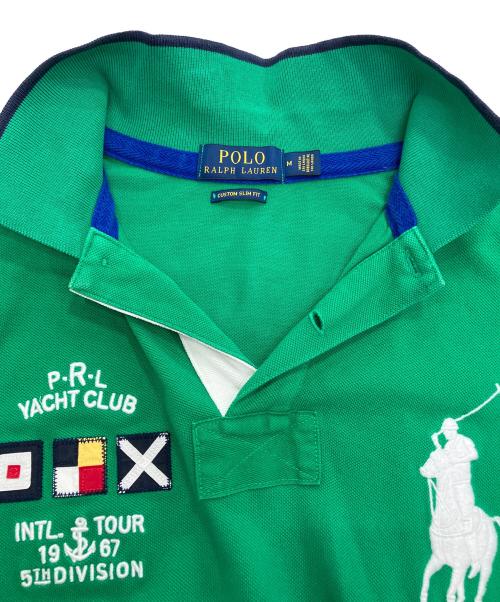 POLO RALPH LAUREN（ポロ・ラルフローレン）POLO RALPH LAUREN (ポロ・ラルフローレン) ビッグポニーポロシャツ グリーン サイズ:Mの古着・服飾アイテム