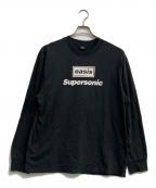 LEVI'S×OASIS SUPERSONICリーバイス×）の古着「ロングスリーブバンドTシャツ」｜ブラック
