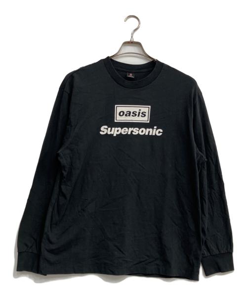 LEVI'S（リーバイス）LEVI'S (リーバイス) OASIS SUPERSONIC ロングスリーブバンドTシャツ ブラック サイズ:Sの古着・服飾アイテム
