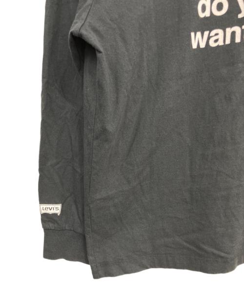 LEVI'S（リーバイス）LEVI'S (リーバイス) OASIS SUPERSONIC ロングスリーブバンドTシャツ ブラック サイズ:Sの古着・服飾アイテム