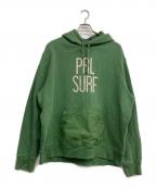POLO RALPH LAURENポロ・ラルフローレン）の古着「ダメージ加工 PRL SURF パーカー」｜グリーン