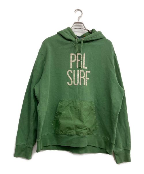 POLO RALPH LAUREN（ポロ・ラルフローレン）POLO RALPH LAUREN (ポロ・ラルフローレン) ダメージ加工 PRL SURF パーカー グリーン サイズ:XLの古着・服飾アイテム