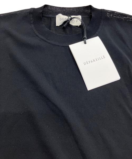 DEPAREILLE（デパリエ）DEPAREILLE (デパリエ) ノースリーブニット ブラック サイズ:38の古着・服飾アイテム