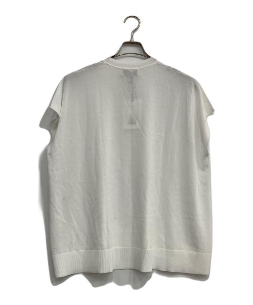 DEPAREILLE（デパリエ）DEPAREILLE (デパリエ) ノースリーブニット ホワイト サイズ:36の古着・服飾アイテム