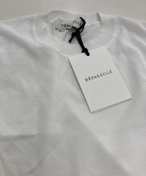 DEPAREILLE（デパリエ）DEPAREILLE (デパリエ) ノースリーブニット ホワイト サイズ:36の古着・服飾アイテム