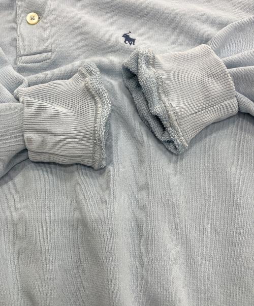 POLO RALPH LAUREN（ポロ・ラルフローレン）POLO RALPH LAUREN (ポロ・ラルフローレン) ライトウェイト フリース ロングスリーブ ポロ POLO RALPH LAUREN ブルー サイズ:SP 未使用品の古着・服飾アイテム