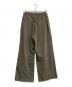 23区 (ニジュウサンク) ナチュラルスラブストレッチ ワイドパンツ オリーブ サイズ:34：5000円