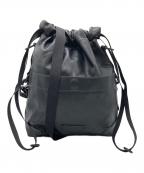 BAICYCLON by Bagjackバイシクロンバイバッグジャック）の古着「シンセティックレザードローストリングバッグ」｜ブラック