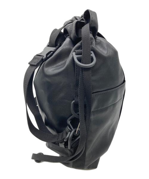 BAICYCLON by Bagjack（バイシクロンバイバッグジャック）BAICYCLON by bagjack (バイシクロンバイバッグジャック) シンセティックレザードローストリングバッグ ブラックの古着・服飾アイテム