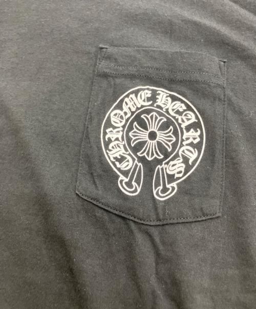 CHROME HEARTS（クロムハーツ）CHROME HEARTS (クロムハーツ) Horse Shoe Logo Pocket T-Shirt ブラック サイズ:Lの古着・服飾アイテム