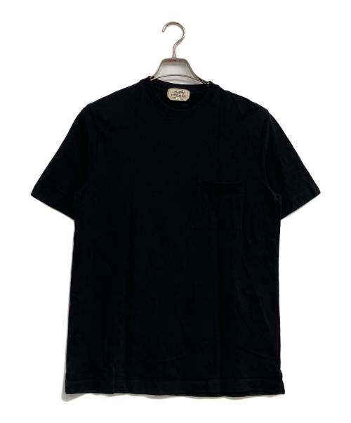 HERMES（エルメス）HERMES (エルメス) ポケットTシャツ ブラック サイズ:Mの古着・服飾アイテム