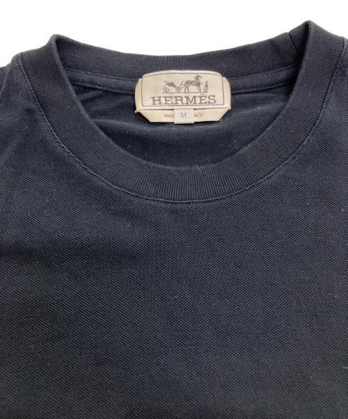 HERMES（エルメス）HERMES (エルメス) ポケットTシャツ ブラック サイズ:Mの古着・服飾アイテム