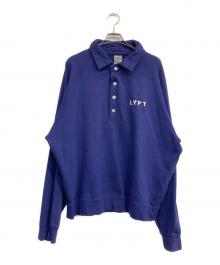 Lyft（リフト）の古着「18 Logo Sweat Polo Shirt」｜ブルー