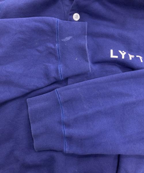 Lyft（リフト）Lyft (リフト) 18 Logo Sweat Polo Shirt ブルー サイズ:Lの古着・服飾アイテム