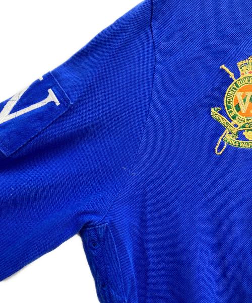 POLO RALPH LAUREN（ポロ・ラルフローレン）POLO RALPH LAUREN (ポロ・ラルフローレン) ビッグロゴロングスリーブポロシャツ ブルー サイズ:Lの古着・服飾アイテム
