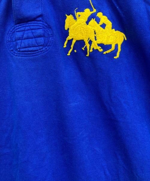 POLO RALPH LAUREN（ポロ・ラルフローレン）POLO RALPH LAUREN (ポロ・ラルフローレン) ビッグロゴロングスリーブポロシャツ ブルー サイズ:Lの古着・服飾アイテム