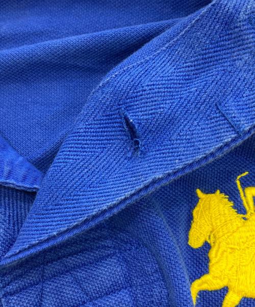 POLO RALPH LAUREN（ポロ・ラルフローレン）POLO RALPH LAUREN (ポロ・ラルフローレン) ビッグロゴロングスリーブポロシャツ ブルー サイズ:Lの古着・服飾アイテム