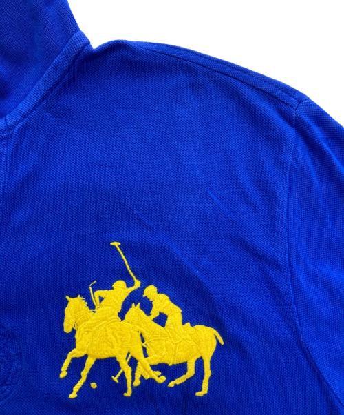 POLO RALPH LAUREN（ポロ・ラルフローレン）POLO RALPH LAUREN (ポロ・ラルフローレン) ビッグロゴロングスリーブポロシャツ ブルー サイズ:Lの古着・服飾アイテム